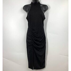 Superdown Women's Body Con Sleeveless Choker Slit Mini Dress Size‎ M